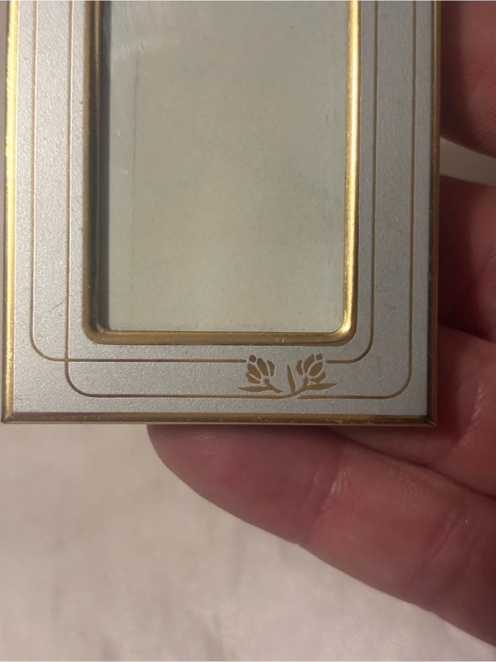 Gold and Gray Art Deco Mini Photo Frame
